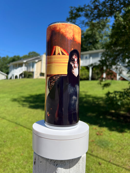 20oz Sleep Token Ritual Cloak Vessel Tumbler featuring sleep token gothic metal inspired artwork
