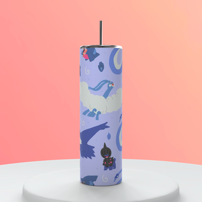 20oz Pokémon Collage Tumbler featuring pokémon collage inspired artwork