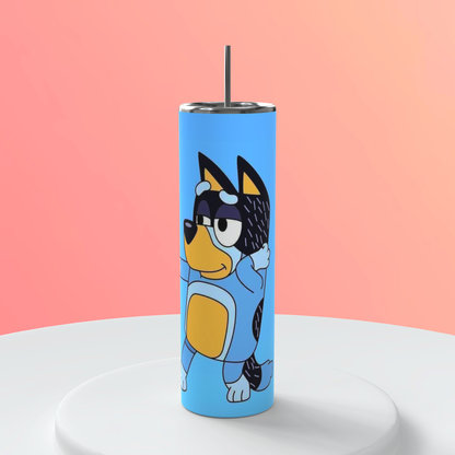 20oz Bluey Dad Tumbler | Dad Life featuring bluey dad inspired artwork