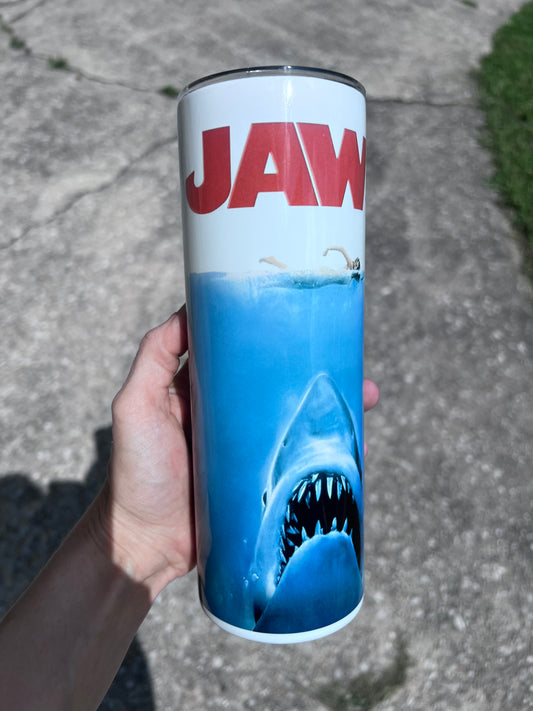Amity Island Population Tumbler | Jaws Inspired featuring the themed design