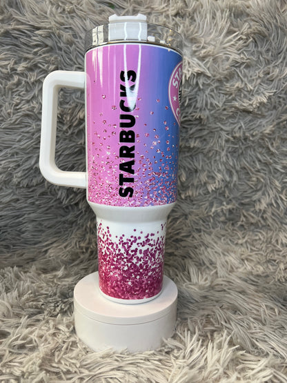 40oz Starbies Tumbler | Coffee Lover featuring starbies coffee lover inspired artwork