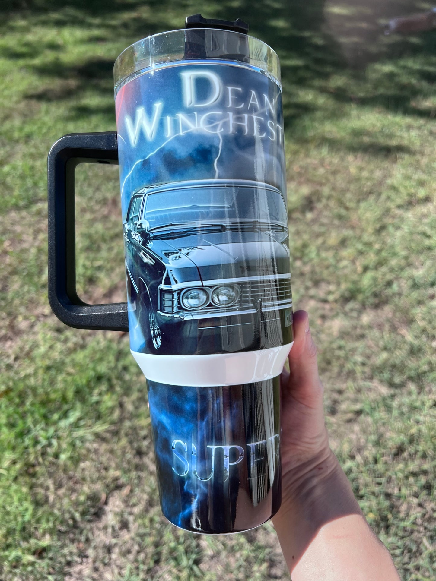 40oz Dean Winchester/ SPN/ Supernatural tumbler cup