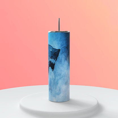 20oz House Stark Tumbler | Game of Thrones featuring game of thrones house stark inspired artwork