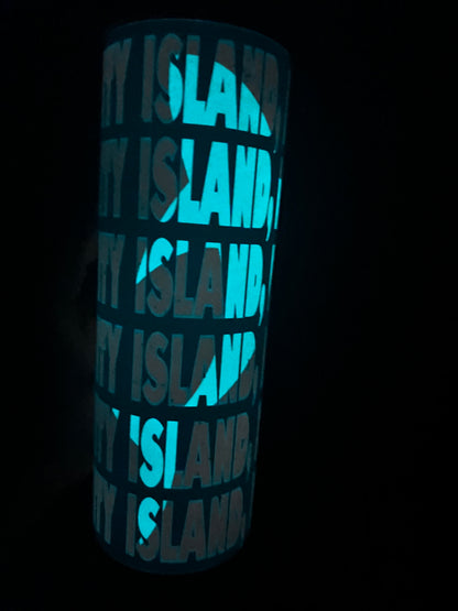 20oz Glow in the Dark Jaws Tumbler | Amity Island featuring jaws and shark movie inspired artwork