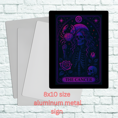 8x10 Zodiac Aluminum Sign featuring zodiac astrology decor inspired artwork