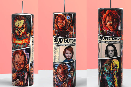 Chucky themed tumbler