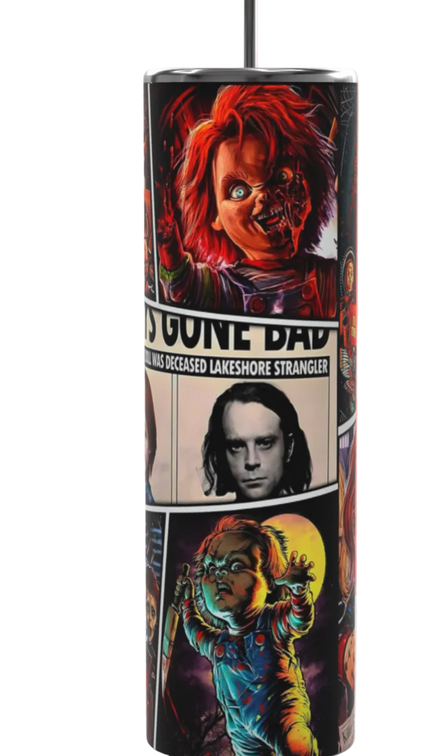 20oz Chucky Child's Play Tumbler | Good Guys featuring the themed design