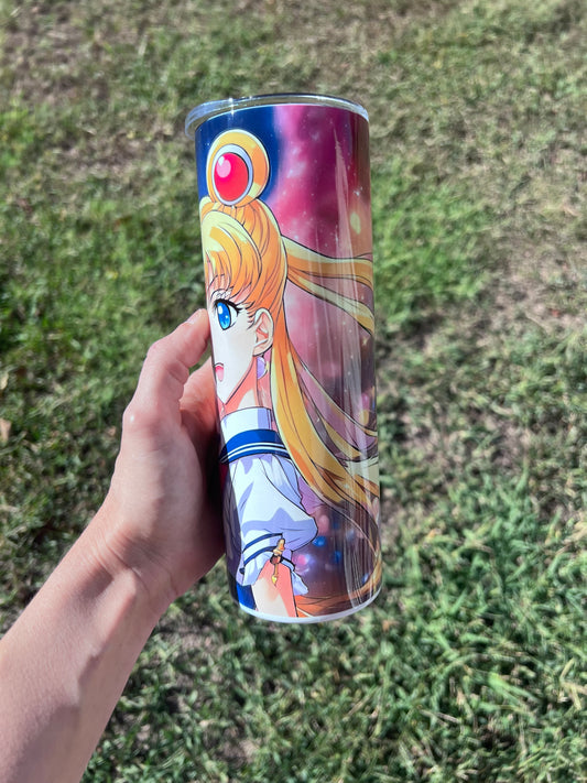 20oz bright colored Sailor Moon
