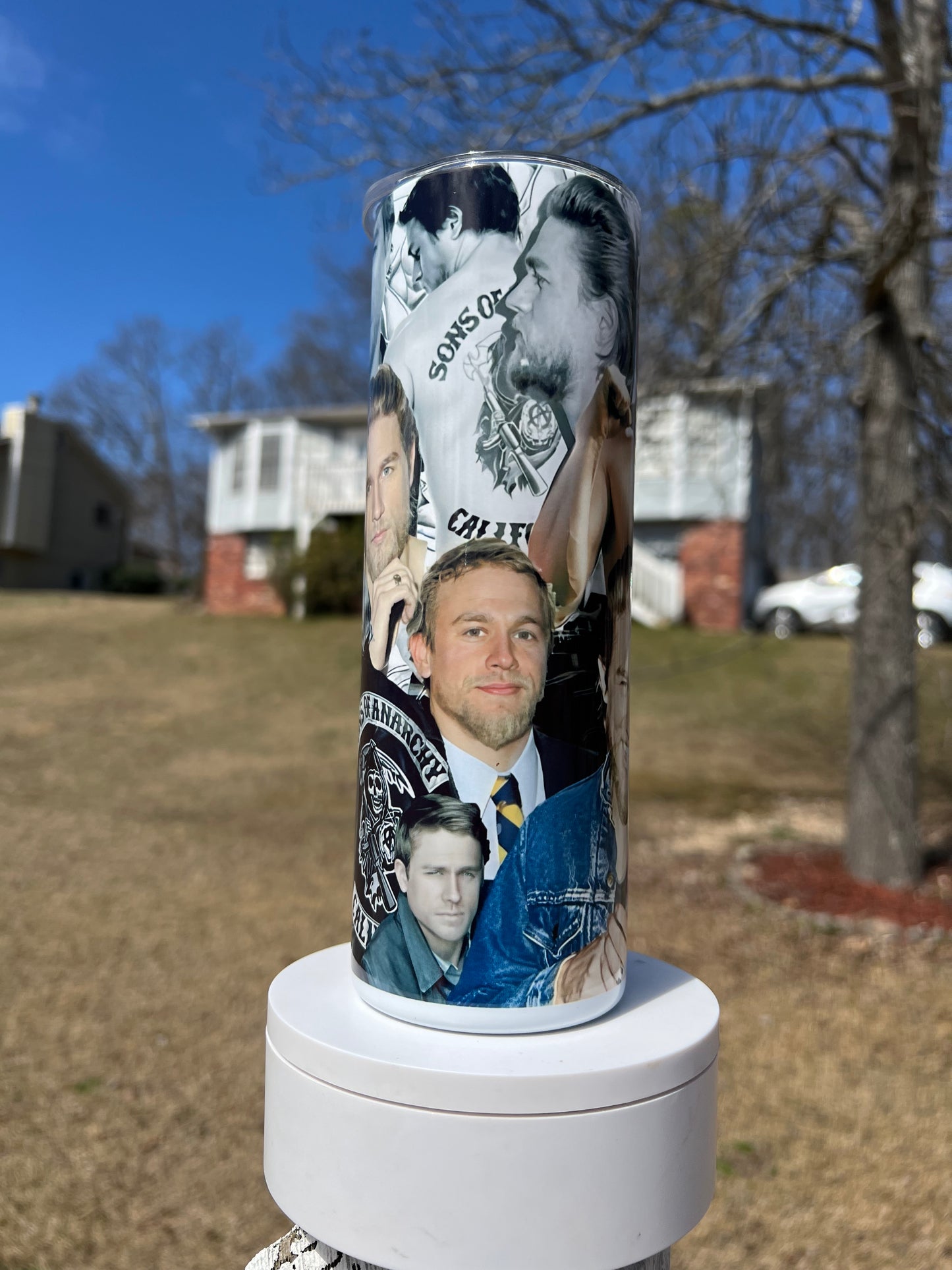 20oz Jax Teller/ Charlie Hunnam tumbler