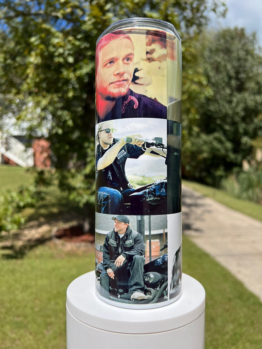 20oz - Jax Teller - Charlie hunnam stainless steel tumbler cup