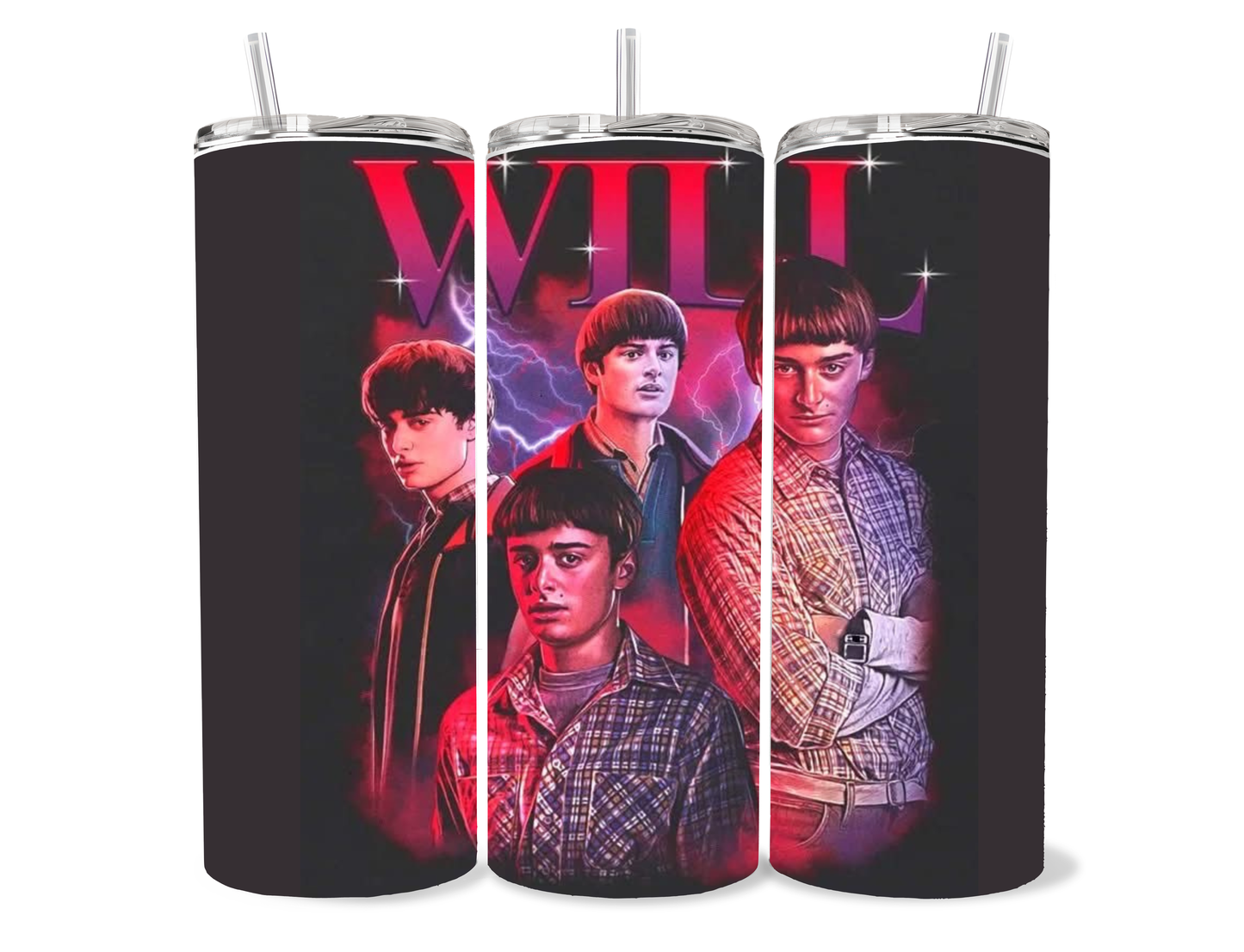 20oz Stranger things “character ” themed tumbler cup