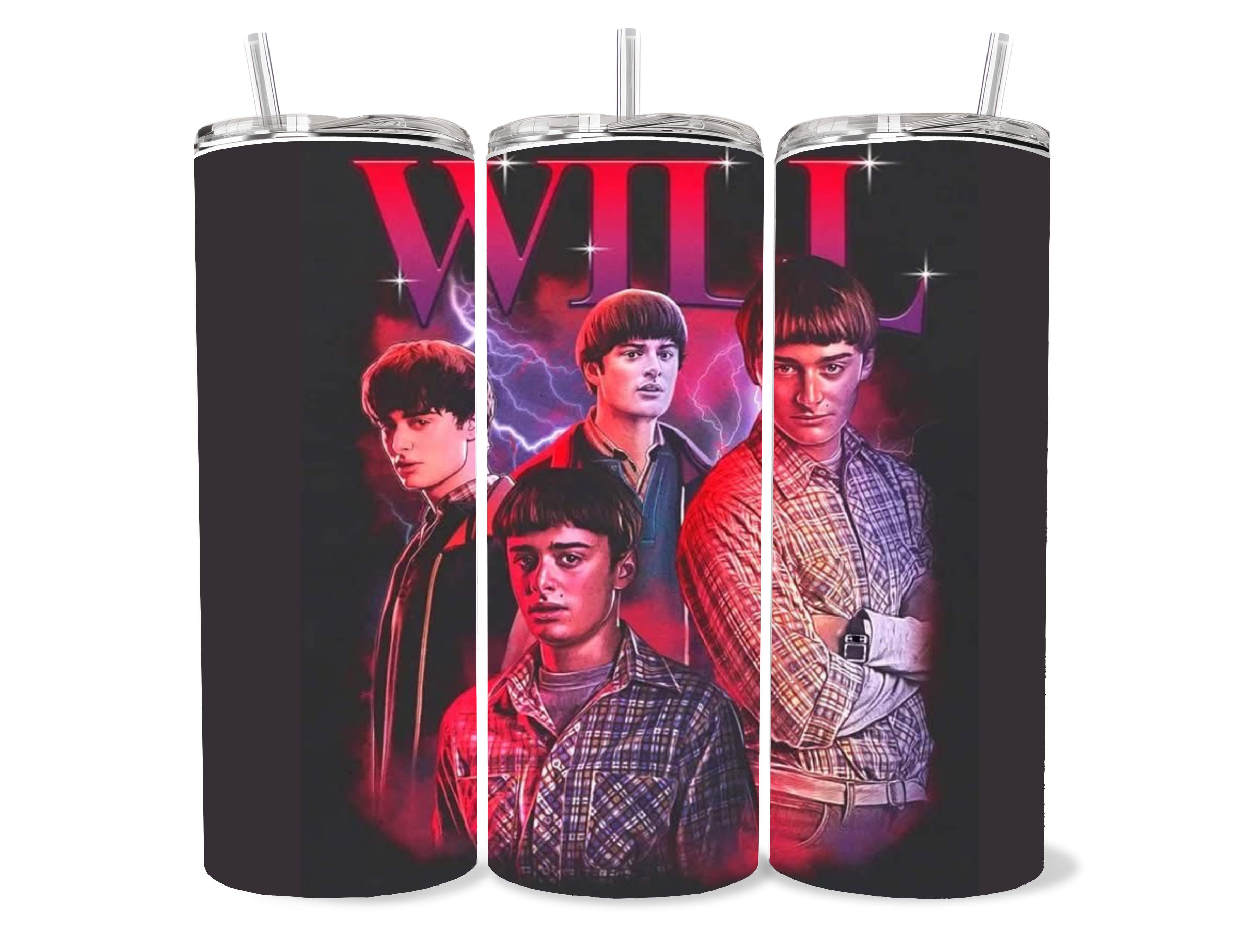 20oz Stranger things “character ” themed tumbler cup