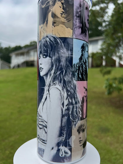 20oz Taylor Swift Eras Tumbler featuring taylor swift eras inspired artwork