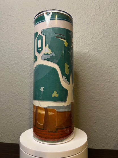 20oz Boba Fett Armor Tumbler | Star Wars featuring boba fett star wars inspired artwork