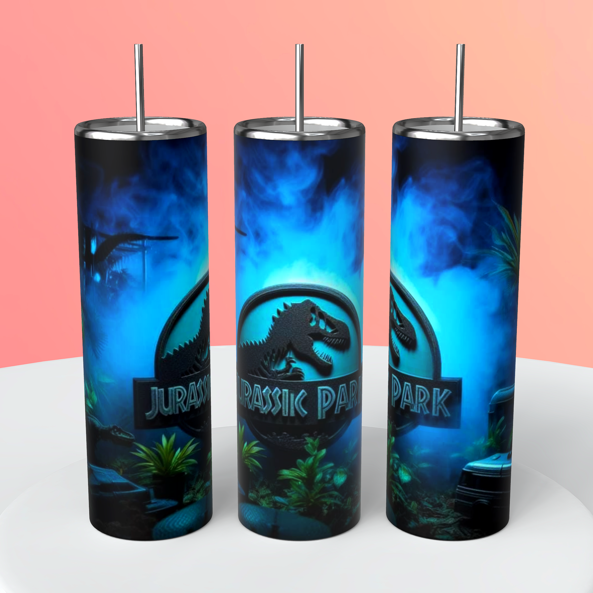Jurassic Park 20oz themed tumbler
