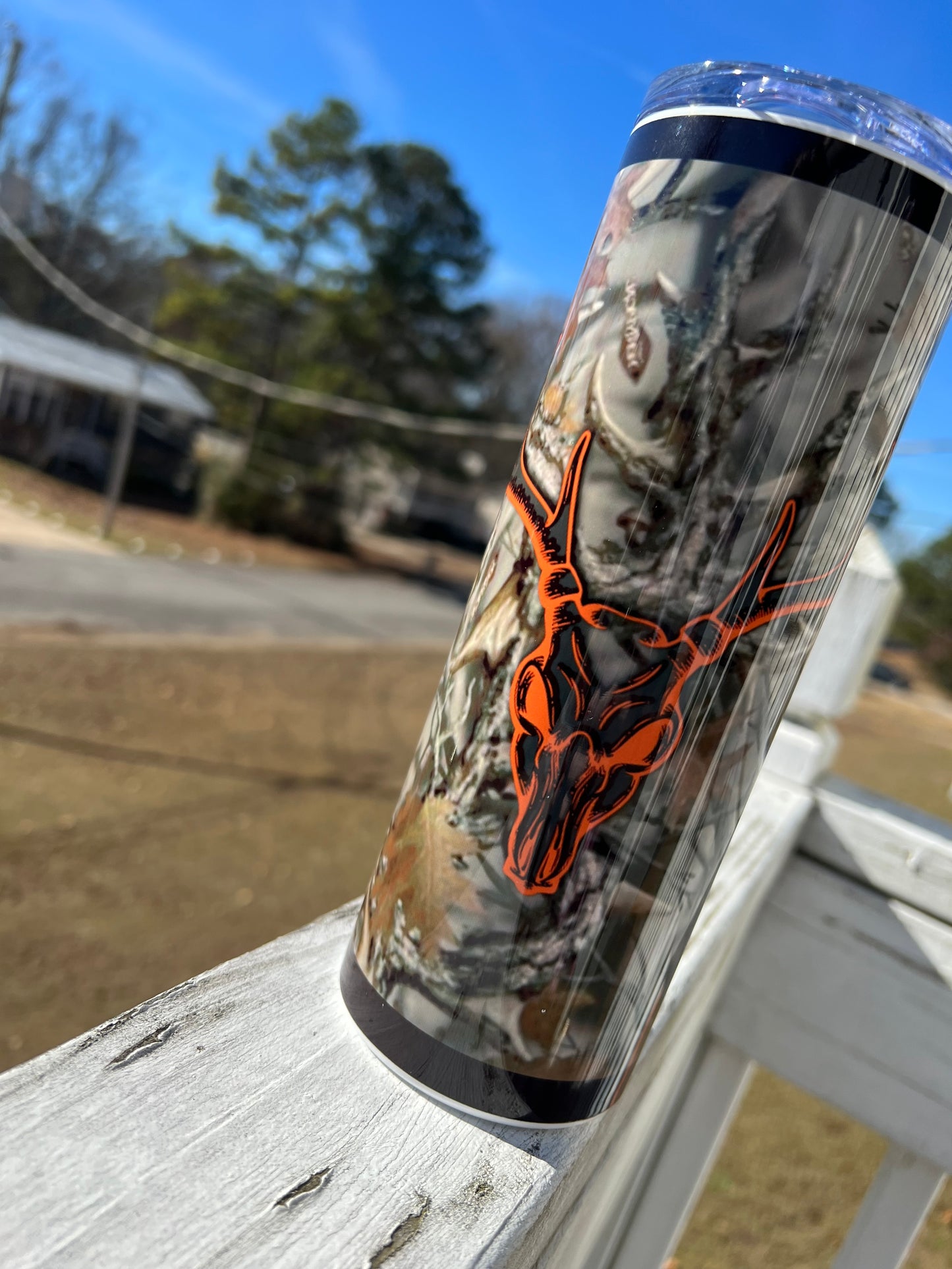 Camo Deer Hunter 20oz Tumbler