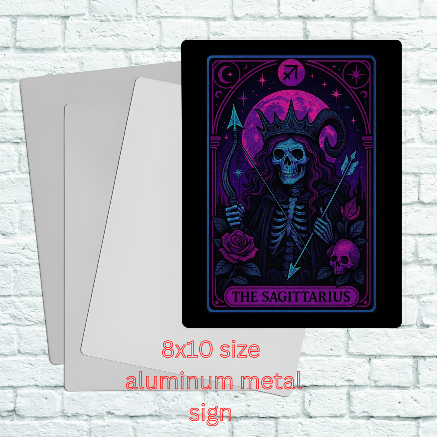 8x10 aluminum Zodiac sign