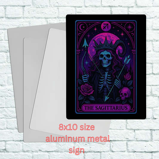 8x10 aluminum Zodiac sign