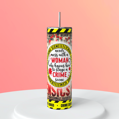 20oz True Crime Tumbler | Crime Fandom featuring true crime fandom inspired artwork