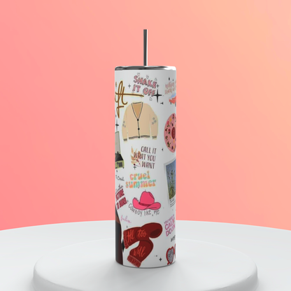 20oz Taylor Swift Tumbler | Swiftie featuring taylor swift swiftie inspired artwork