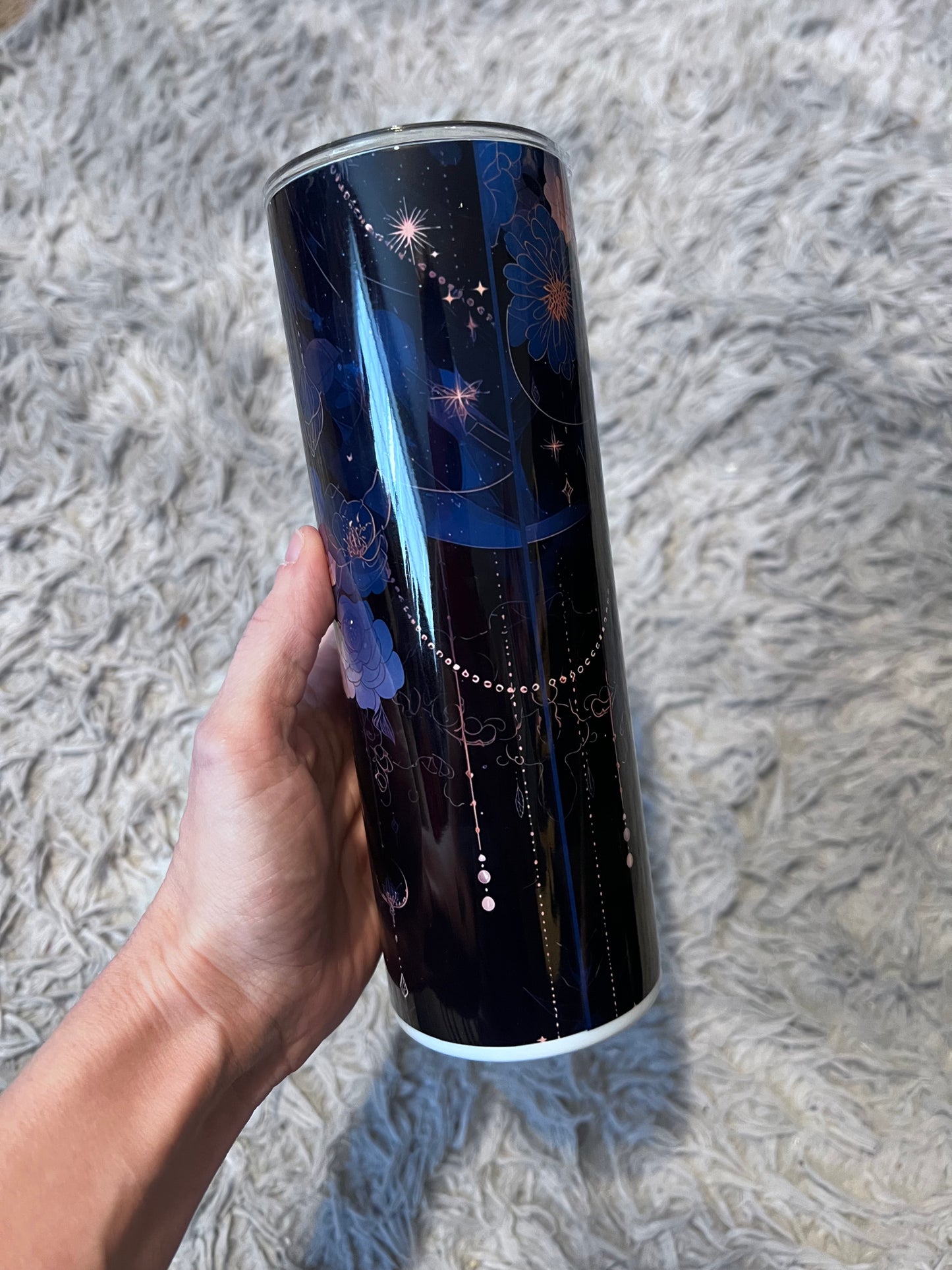 20oz Mandala Moth Witchy Tumbler featuring fandom-inspired artwork