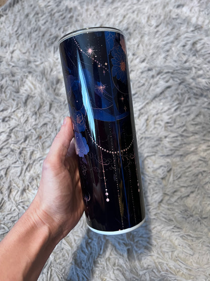 20oz Mandala Moth Witchy Tumbler featuring fandom-inspired artwork