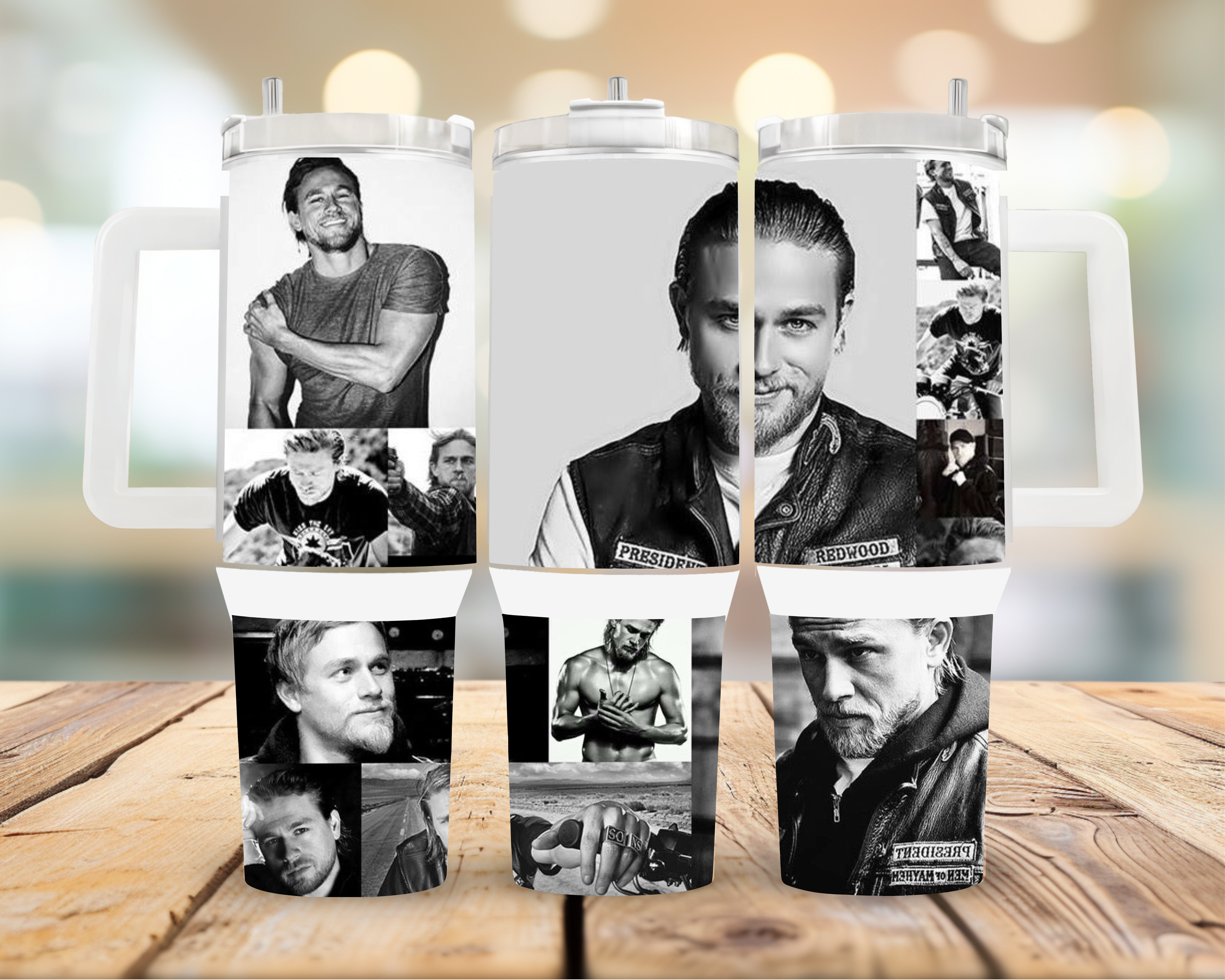 40oz Stainless Steel “Jax Teller” themed tumbler cup