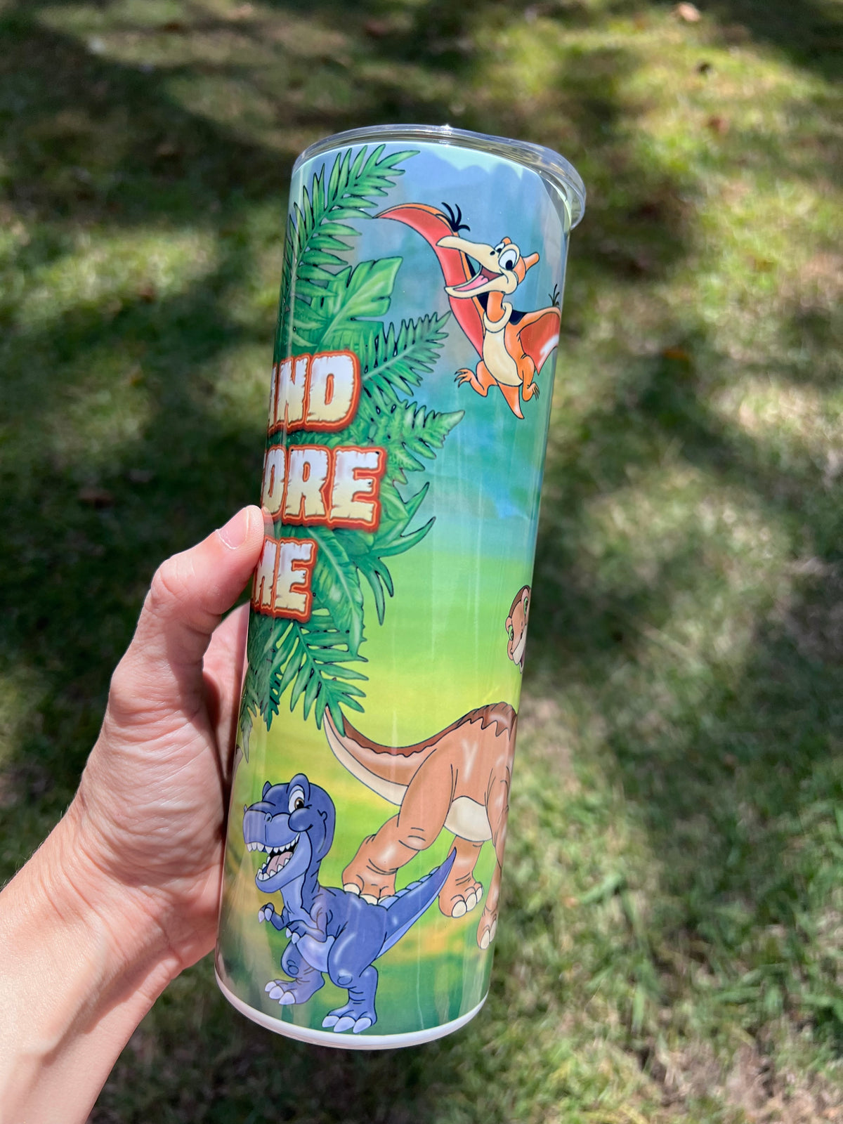 The Land Before Time Tumbler 20oz | Nostalgic Dinosaur Cartoon Cup⁠