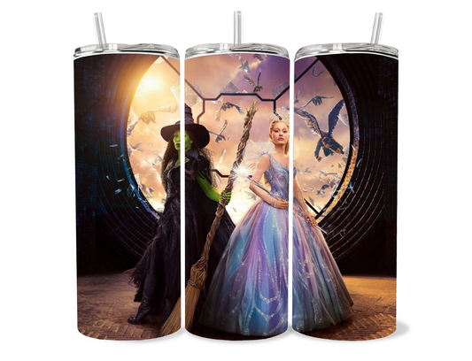 Wicked themed style tumbler cup