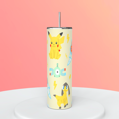 20oz Electric Pokémon Tumbler featuring electric pokémon inspired artwork