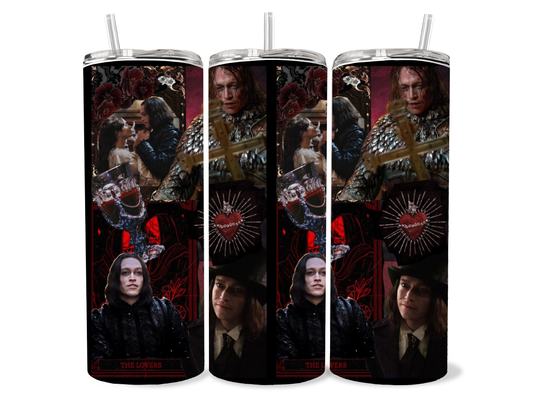 20oz Dracula A Love Tale Dracula Tumbler featuring fandom-inspired artwork