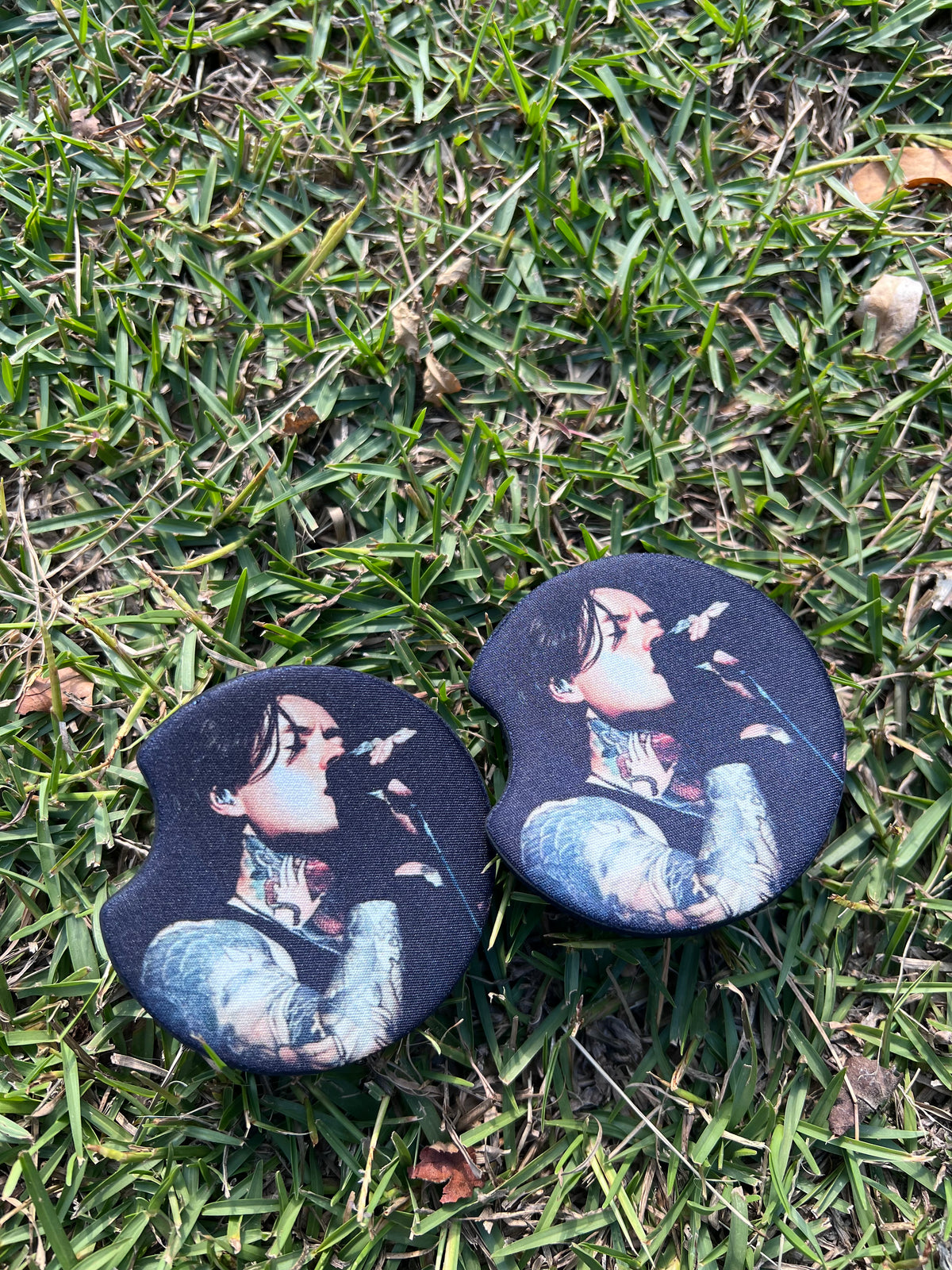 Noah Sebastian Bad Omens Neoprene Car Coaster Set (2-Pack) | Alt Metalcore Music Merch⁠