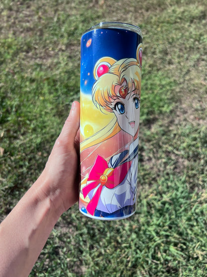 Sailor Moon 20oz Bright Color Tumbler