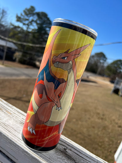 20oz Charizard Tumbler | Pokémon featuring charizard pokémon inspired artwork