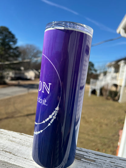 20oz The Moon Made Me Do It Tumbler | Witchy featuring witchy celestial astrology inspired artwork