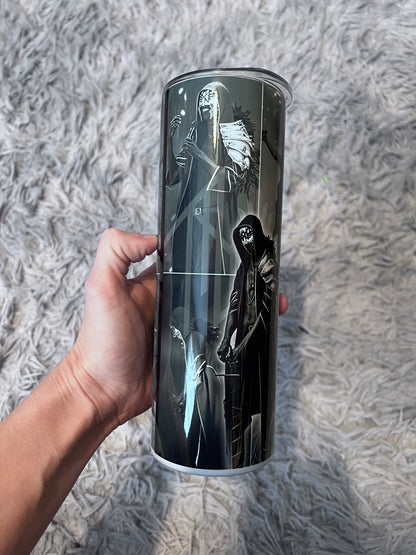 Sleep Token Vessel Inspired 20oz Skinny Tumbler | Dark Alternative Music Fan Cup featuring the design artwork