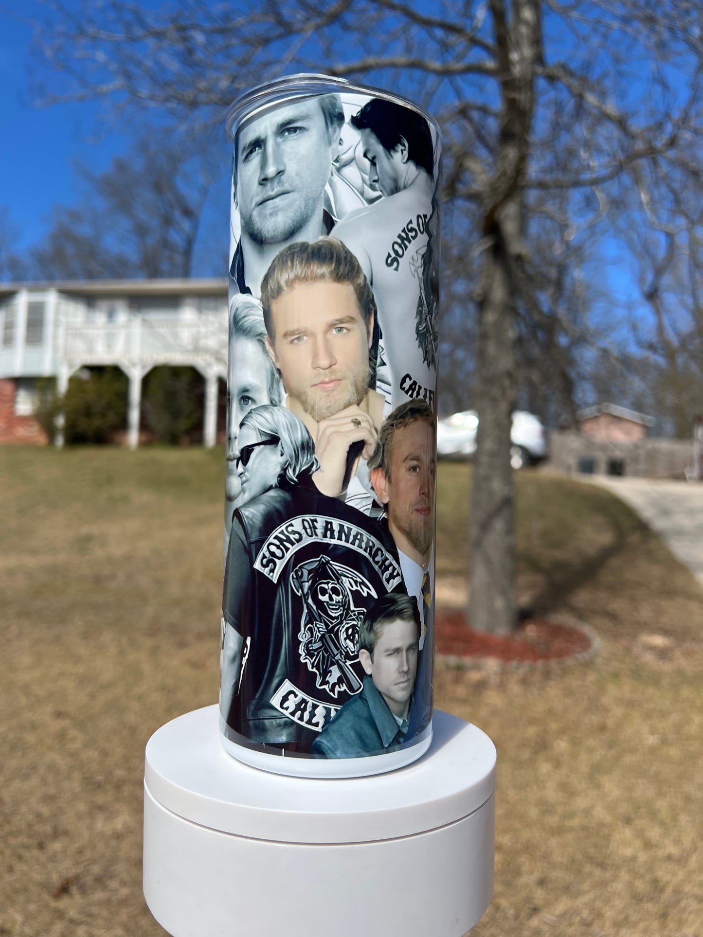 20oz Jax Teller/ Charlie Hunnam tumbler