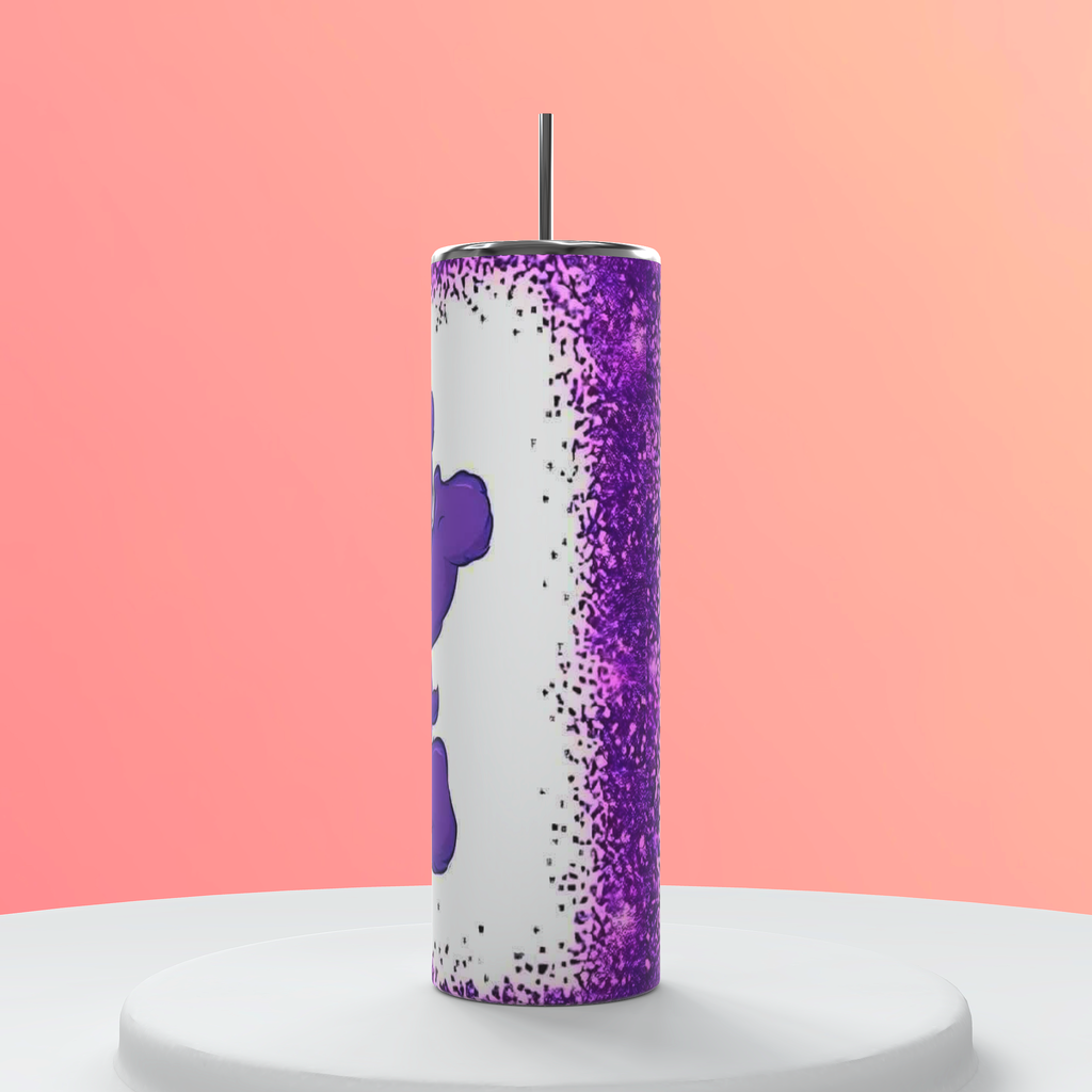 20oz Purple Swear Bear tumbler