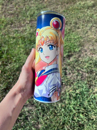 Sailor Moon 20oz Bright Color Tumbler