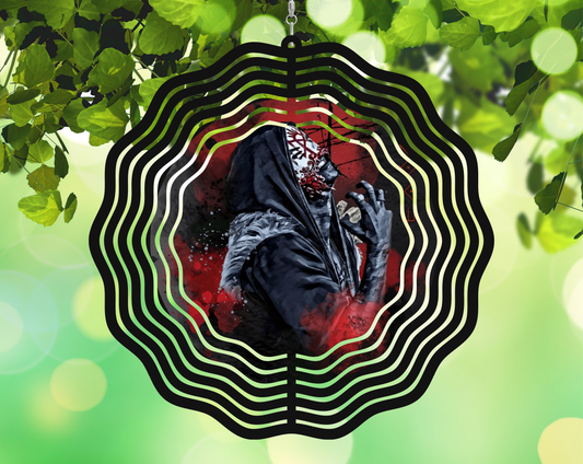 8in Vessel Sleep Token Wind Spinner featuring fandom-inspired artwork