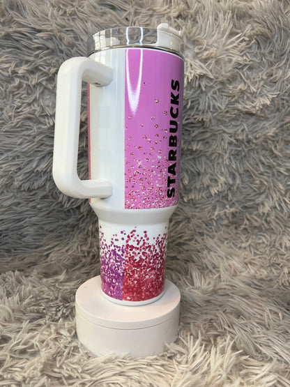 40oz Starbies Tumbler | Coffee Lover featuring starbies coffee lover inspired artwork