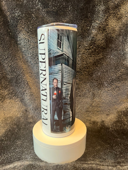 20oz Supernatural Tumbler | Dean & Sam Winchester featuring supernatural dean sam inspired artwork