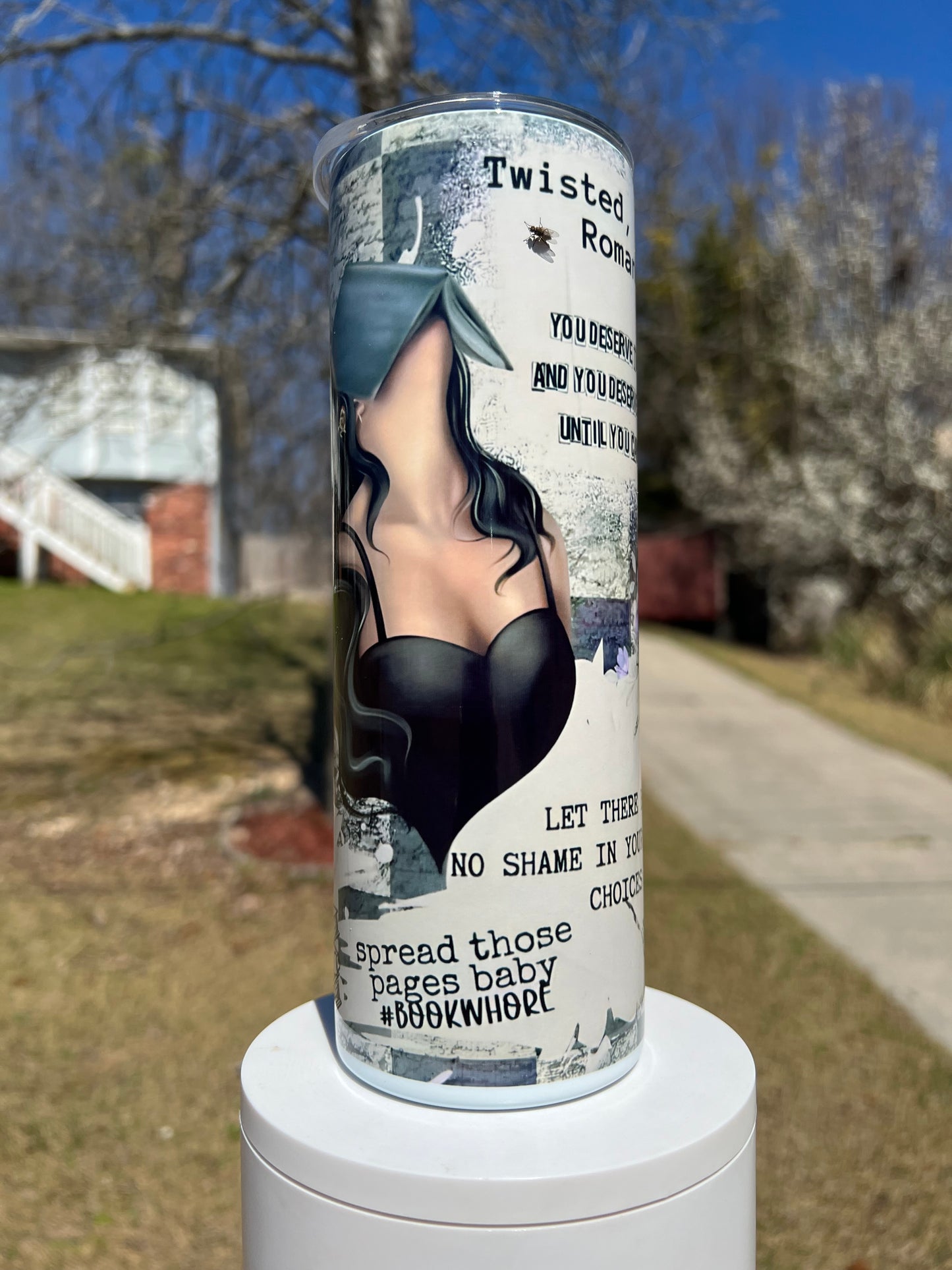 20oz Smut Girl Tumbler | BookTok Romance Reader Cup | Spicy Book Lover Gift | Stainless Steel Travel Mug