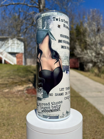 20oz Smut Girl Tumbler | BookTok Romance Reader Cup | Spicy Book Lover Gift | Stainless Steel Travel Mug