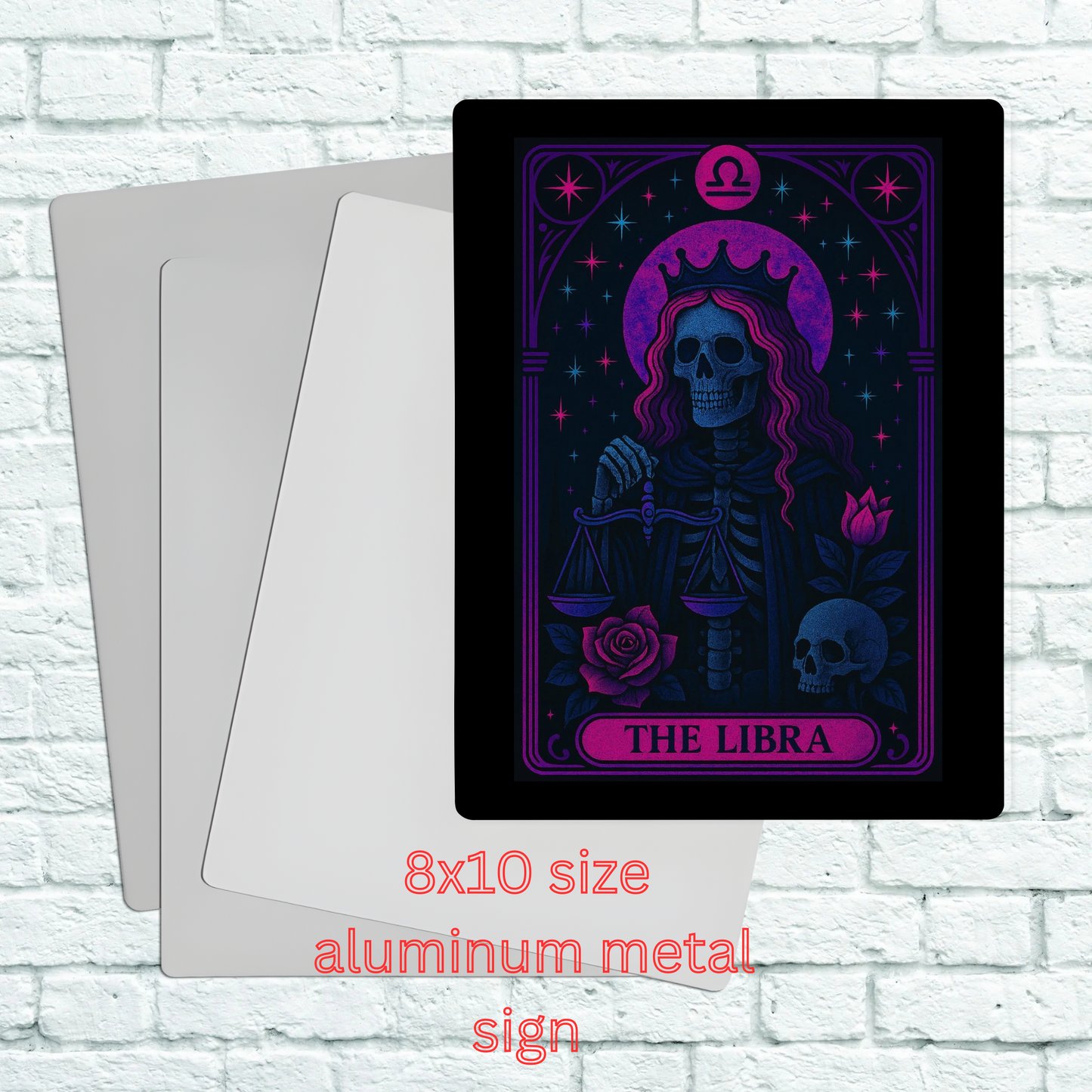 8x10 aluminum Zodiac sign