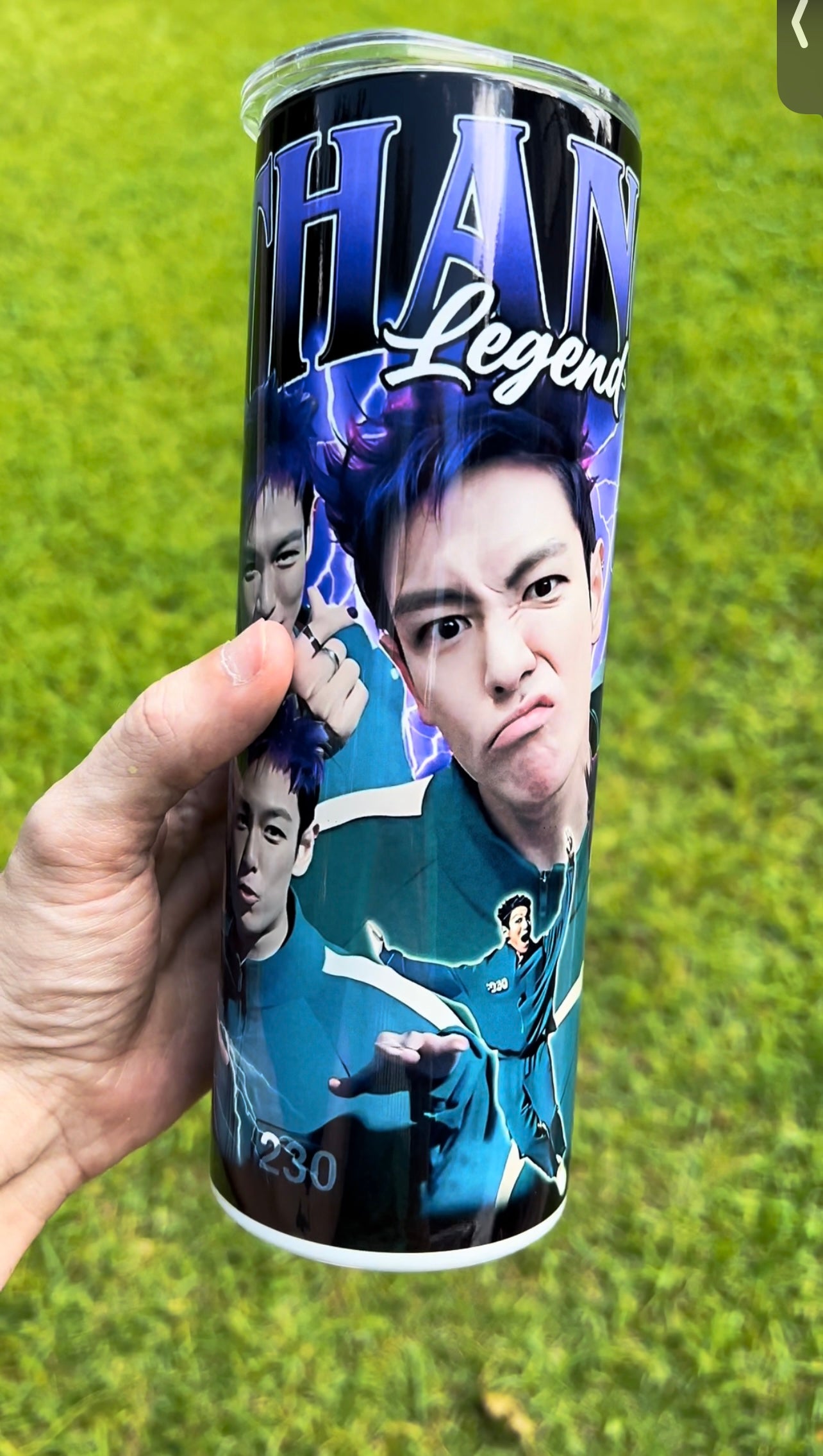 Thanos Player 230 20oz Tumbler | Squid Game Inspired T.O.P BigBang Fan Gift | K-Pop Drinkware