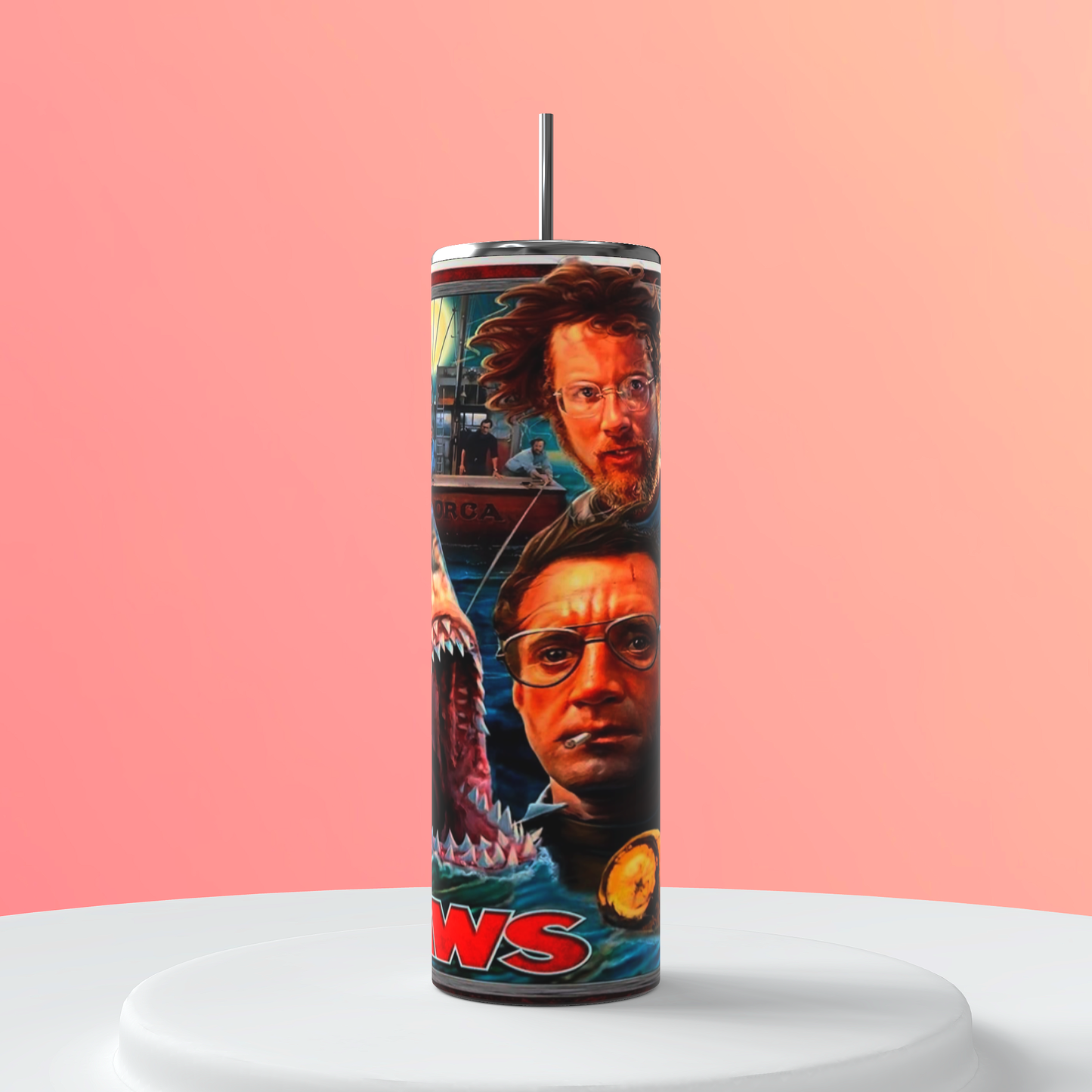 Jaws themed tumbler