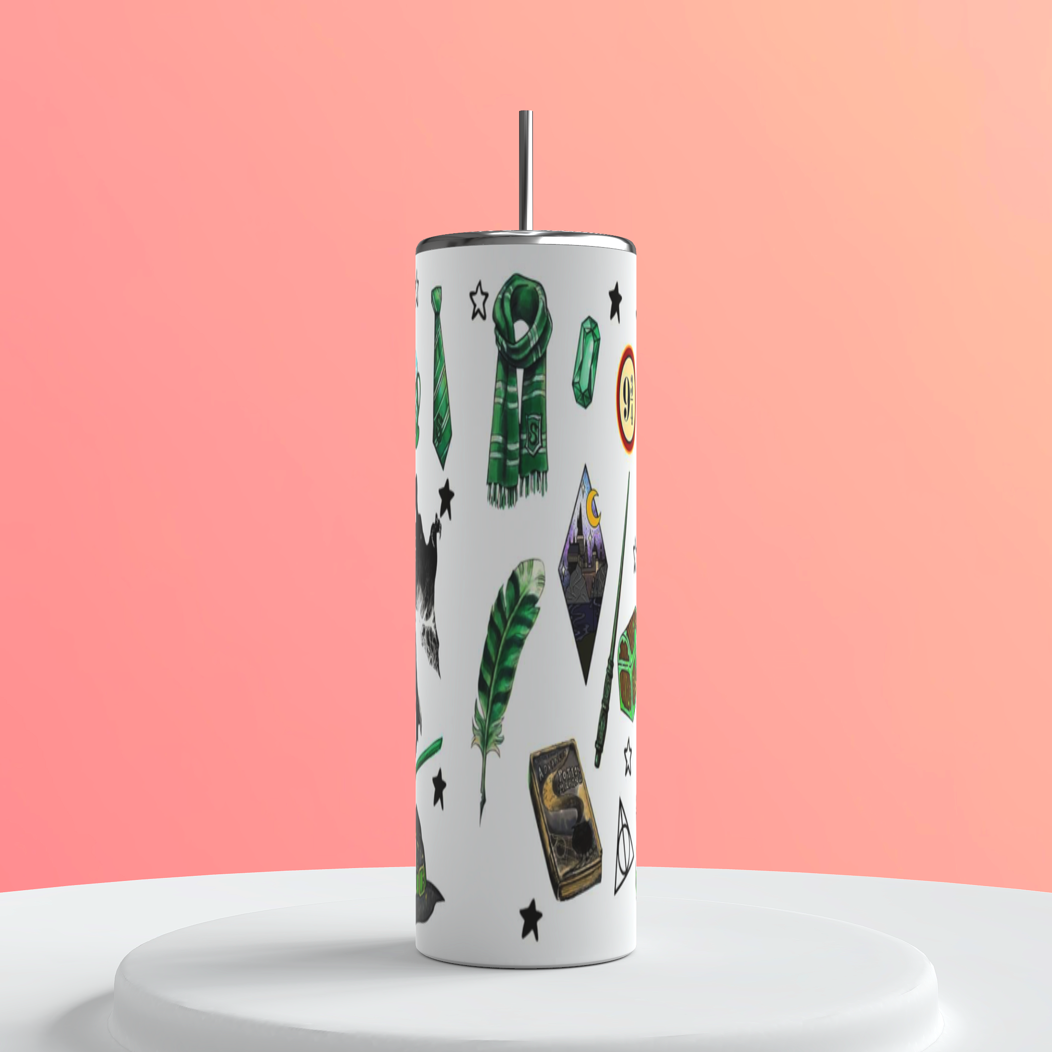 20oz Slytherin tumbler