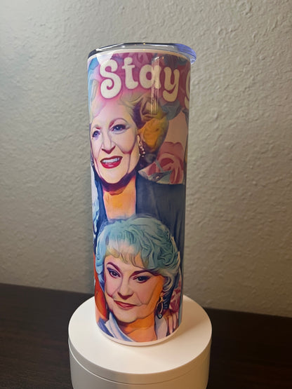 20oz Golden Girls Tumbler | TV Nostalgia featuring golden girls tv inspired artwork