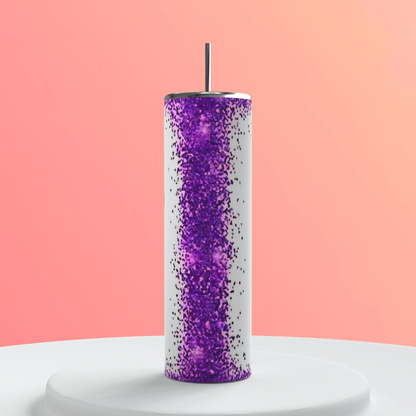 20oz Purple Swear Bear Tumbler featuring swear bears inspired artwork